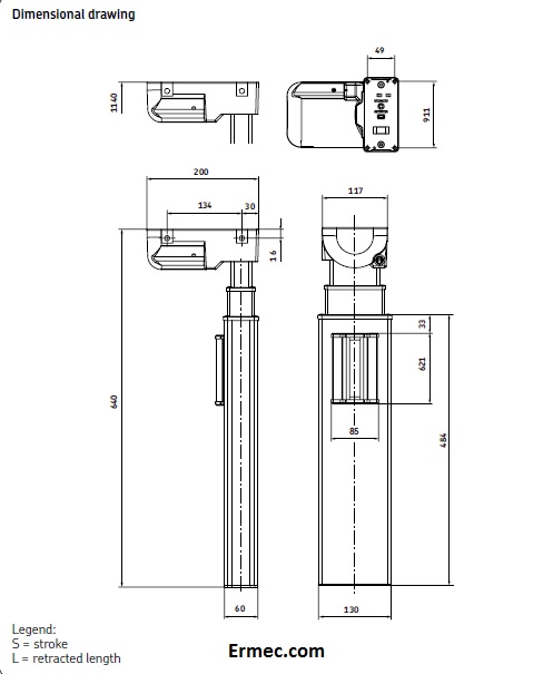 TMA-SKF-Series-columna-telescopica-drawing