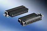 Connectors SMC, Doble fila acolzat, Femella, Tipus Q, 12 pins, SMT, 1,27mm (Tapa i bobina/560pcs)