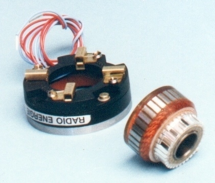 Dinamo tacomètrica Eix foradat (7V, 12.7mm)